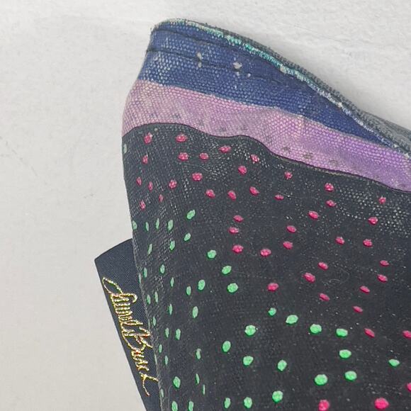 Laurel Burch Playful Dogs & Doggies Colorful Cotton Canvas Beach Bag 19 x 15 x 5 - Picture 11 of 16